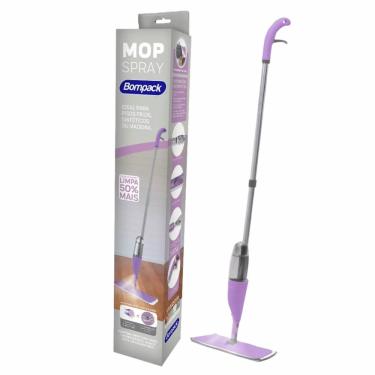 Imagem de Mop Spray Microfibra Esfregão Com Reservatório Vassoura Mágica Bompack Rodo Limpeza