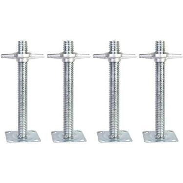 Imagem de Haste De Parafuso De Roda De Andaime Pé De Haste De Parafuso Ajustável Firmemente Soldado Haste De Ajuste De Altura Alongada Especial Para Andaimes De Mão,35mm,YUYANAIAI