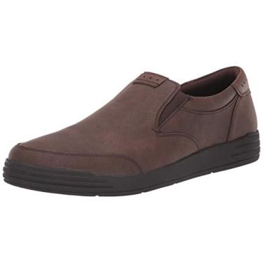 Imagem de Nunn Bush Tênis masculino Kore City Walk Slip-On, Marrom escuro, 12 Wide
