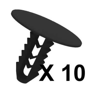 Imagem de 10 Grampos Presilhas Preta Forro do Teto Ducato 98 até 2008 2009 2010 2011 2012 2013 2014 2015 2016