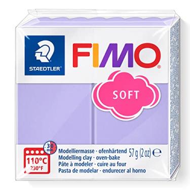 Imagem de STAEDTLER Massa de Modelar Profissional FIMO Soft 57g (1 Unidade) Lilás - 8020-605 - Argila Polímera Para Biscuit que Endurece no Forno – Ideal para Artesanato, Miniaturas e Bijuterias