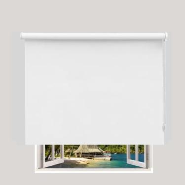 Imagem de Cortina, Persiana Rolon Rolo Blecaute Branco (1,60Larg. x 1,40Alt.) Blackout 100% veda a luz