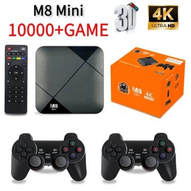 CONSOLE GAME STICK MINI RETRO 4K 10000+ JOGOS 2 CONTROLES SEM FIO  PS1/ARCADE/SEGA/SNES/NINTENDO