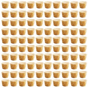Imagem de 100 peças de plugues de cortiça cônicos rolhas de vinho de madeira rolhas de vedação reutilizáveis para barra de garrafa, artesanato faça você mesmo acessórios de cozinha (8 x 6 x 10 mm)