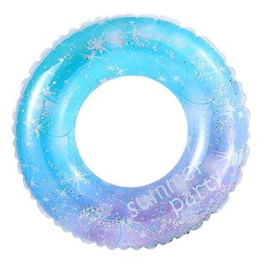 Imagem de Abaodam 1 Unidade anel de natação estrela brinquedo adorável ferramenta de natação anel de natação para adulto fonte de natação lantejoulas bóia salva-vidas Acessórios filho PVC