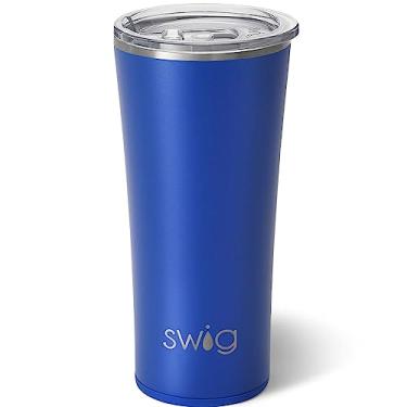 Imagem de Copo de caf Swig Life com isolamento triplo de a o inoxid vel com tampa, lav vel na lava-lou as, parede dupla e copo de caf selado a v cuo para viagem, Casual, Matte Royal, 22oz