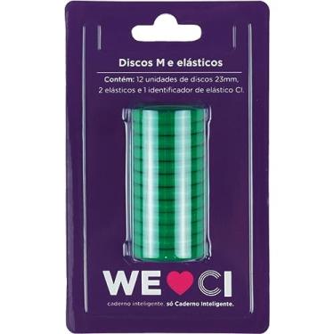 Imagem de Caderno Inteligente Discos Grande 31Mm 12Discos+Elast Vd Kit 108985