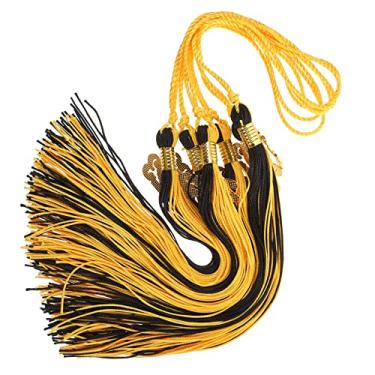 Imagem de CIMAXIC 6 Unidades Borlas de Graduação 2023 encantos de formatura acadêmica vestido dourado presentes decoração dourada borlas de decoração de chapéu de formatura borlas faça você mesmo
