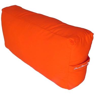 Imagem de Almofada retangular grande para ioga para ioga ativa, 65 x 35 x 24 cm, capa removível durável para facilitar o cuidado, laranja