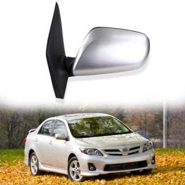 Imagem de Espelho lateral do motorista adequado para Toyota Corolla 2009 2010 2011 2012 2013 Conjunto de espelho retrovisor lateral para Toyota Corolla acessórios ajuste elétrico