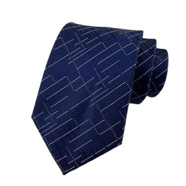 Imagem de GGWMSKRH Gravata masculina 1 peça masculina 8 cm carreira gravata listrada camisa de negócios, B, tamanho �nico