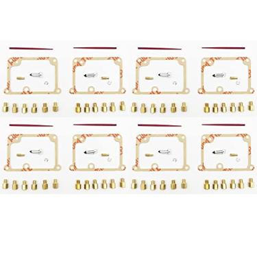 Imagem de Kit de reparo de carburador peças de reposição para 350 kit de jato completo 12 bicos principais 2 pilotos 2 agulhas (cor: 4 conjuntos)