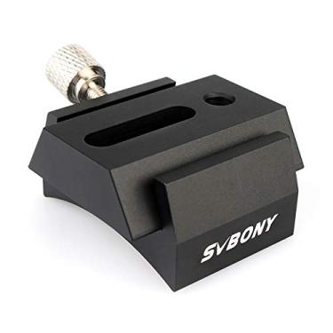 Imagem de SVBONY Base de cauda de andorinha para luneta Finder Ideal para instalação de luneta Finder Base de suporte totalmente de metal Cauda de andorinha de 42 mm para telescópio óptico
