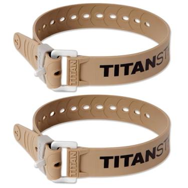 Imagem de Tiras industriais Titan – Conjunto de correias de segurança para proteger divisões, bicicletas de carga, mangueiras de jardim, projetos de trabalho de madeira – Carga de trabalho de 31,8 kg,