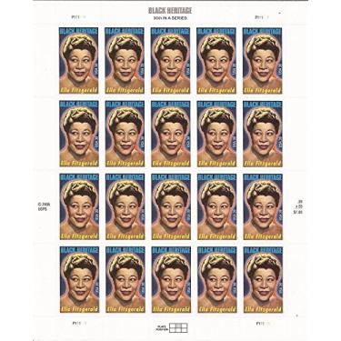 Imagem de US Stamps - 2007 Ella Fitzgerald - 20 Stamp Sheet F/VF MNH #4120
