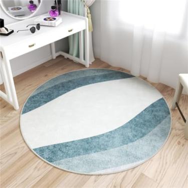 Imagem de Tapete de vestiário rosa redondo, estilo simples, para quarto, grande área, para sala de estar, varanda, porta, f, 80x80cm