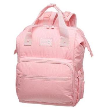 Imagem de Mochila de Maternidade Lilica Ripilica Puff Marisol Rosa-Feminino