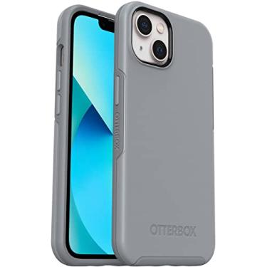 Imagem de OtterBox Capa da série Symmetry para iPhone 13 (apenas) - cinza resiliência, ultraelegante, compatível com carregamento sem fio, bordas elevadas protegem a câmera e a tela