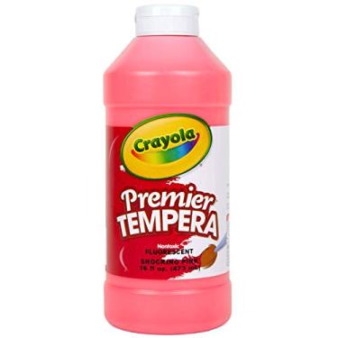 Imagem de Crayola Neon Tempera Paint, Pink Kids Paint, 16 Ounce Squeeze Bottle