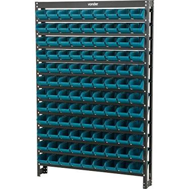Imagem de Vonder, Estante Metálica, Com Gaveteiros Modelo Prático Azul, 108/3.