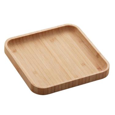 Imagem de Bandeja De Bambu Square 17x17x1,5cm