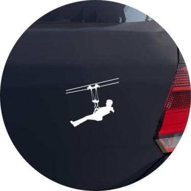 Imagem de Adesivo de Carro Esporte Tirolesa - Melhor Adesivo, Branco