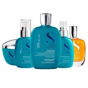 Imagem de Kit Alfaparf Semi Di Lino Curls Home Care - 5 Produtos - ALFAPARF MILA