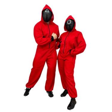 Imagem de Fantasia Round 6 Adulto Unisex Cosplay Com Máscara - Boo Fantasias, GG