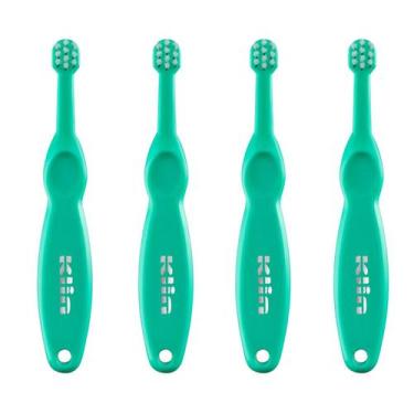Imagem de Kit 4 Escovas Dental Baby - Extra Macia - Etapa 1 - Klin, Verde