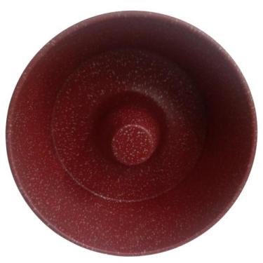 Imagem de Forma Pudim Bolo Vermelho Antiaderente Redonda Brigareiro Para o Natal