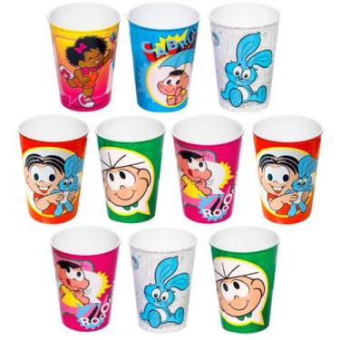 Imagem de Copo 320ml Turma da Mônica para Base de Ovo de Páscoa Caseiro - 10 Uni
