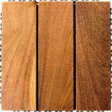 Imagem de Deck em Placa de Madeira Modular Base Plástica 30cm x 30cm Madersilva