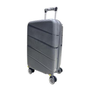 Imagem de Mala De Bordo 10Kg Polipropileno Inquebrável Grafite - Ultra Leve