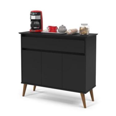 Imagem de Aparador / Buffet / Balcão / Bancada ZE Modelo Retrô Com Pés em Madeir