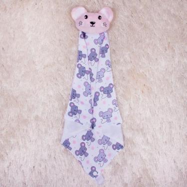 Imagem de Naninha Bebê Safari Bichinhos Fofos de Pelúcia Com Prendedor de Chupet