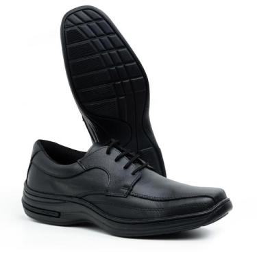 Imagem de Kit Sapato Social Masculino Confortável Couro Legitimo Ortopédico Cada
