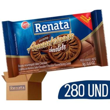 Imagem de Biscoito Em Sache Renata Amanteigados Chocolate - Cx 280 Un