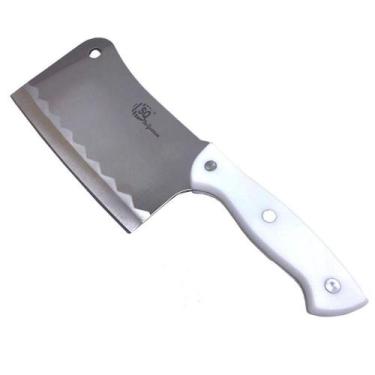 Imagem de Cutelo 7" P Corte de Ossos S Peixe Ave Faca Profis Inox Lâmina 3mm Mac