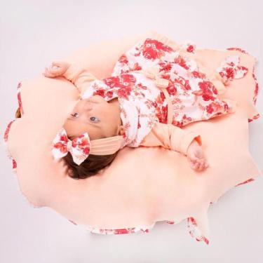 Imagem de Saida Maternidade Feminina Para Bebe Floral 4 peças - Sapeca Baby