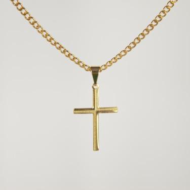 Imagem de Conjunto Semijoia Masculino Cordão + Pingente - Ouzadia Joias