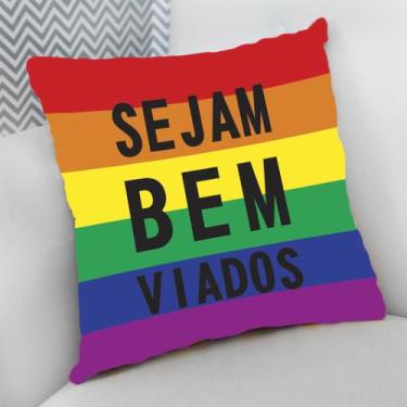 Imagem de Almofada Decorativa Cheia c/ Zíper Imagens Criativas Olho Grego - Delu