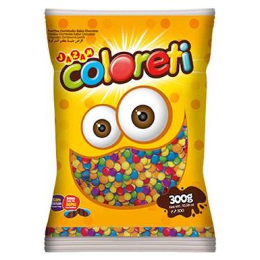 Imagem de Confete Chocolate Coloreti Colorido - 300g - Jazam