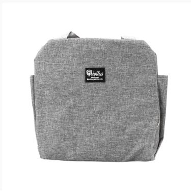 Imagem de Bolsa Marmita Lancheira Térmica Casual Discreta Adulto Trabalho Faculdade (Cinza)