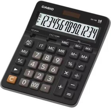 Imagem de Calculadora De Mesa Casio Gx14b 14 Dígitos Preta
