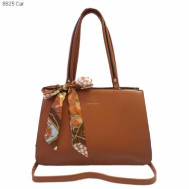 Imagem de Bolsa Feminina Transversal / Ombro com Lenço 8825 - H2 Bolsas, Caramel