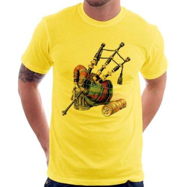 Imagem de Camiseta Gaita de Foles - Foca na Moda, Amarelo, GG
