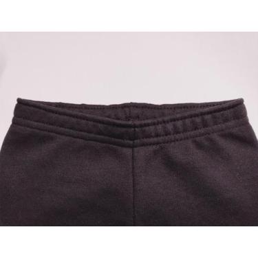 Imagem de Calça Infantil Unissex Moletom - Ateliê Fios de Diamante, Preto, 1