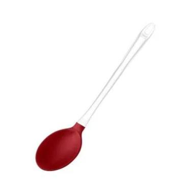 Imagem de Colher De Arroz De Silicone Cabo Acrílico Vermelha - UD033 - Multilase