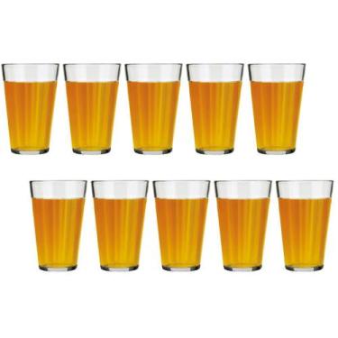 Imagem de Kit 10 Copo Americano Vidro Long Drink 450ml Cristal Nadir - NADIR FIG