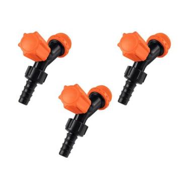 Imagem de Kit 3 Torneira Plástica Jardim Tramontina Adaptador 1/2 3/4